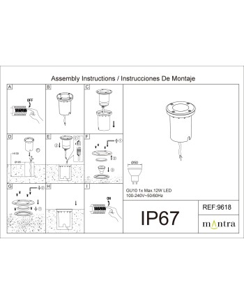 ZERMAT * FOCO SUELO IP67 GU10